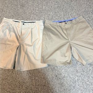 Brooks Brothers Beige and Khaki Flat Front Shorts